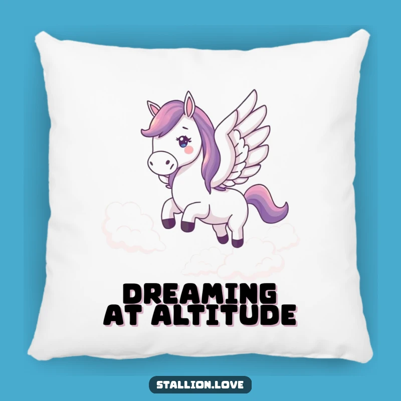 Funny Winged Horse Pillow: Cozy Comfort with a Touch of Magic