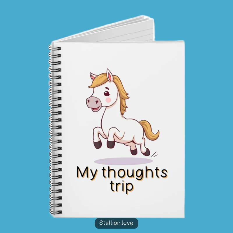 Funny Horse Stumble Notebook: Jot Down Ideas with Equestrian Humor